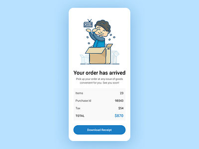 Daily UI 17. Email Receipt ui ui ux ui design uidesign uiux ux ux ui ux design uxdesign webdesign