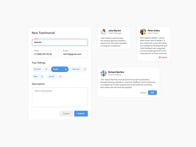 Daily 39. Testimonials ui ui ux ui design uidesign uiux ux ux ui ux design uxdesign webdesign