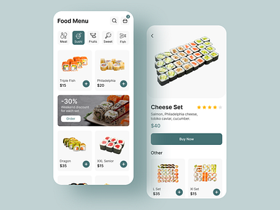 Daily 43. Food Menu ui ui ux ui design uidesign uiux ux ux ui ux design uxdesign webdesign