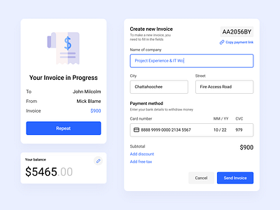 Daily UI 46. Invoice ui ui ux ui design uidesign uiux ux ux ui ux design uxdesign uxui