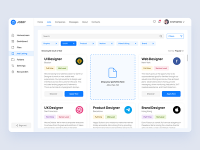 Daily UI 50. Job Listing ui ui ux ui design uidesign uiux ux ux ui ux design uxdesign uxui