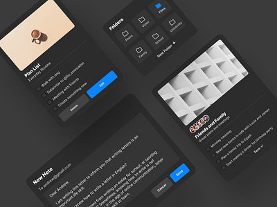 Daily UI 65. Notes Widgets