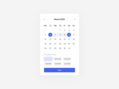 Daily UI 80. Date Picker ui ui ux ui design uidesign uiux ux ux ui ux design uxdesign webdesign