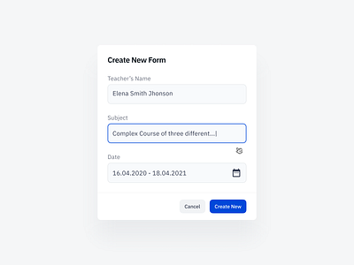 Daily UI 90. Create New