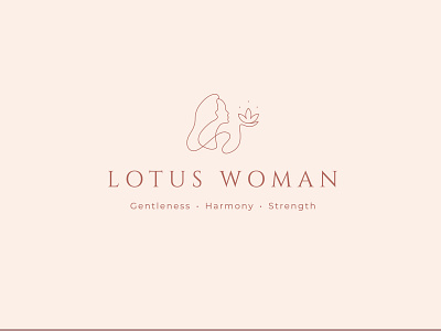 Lotus Woman branding design logo