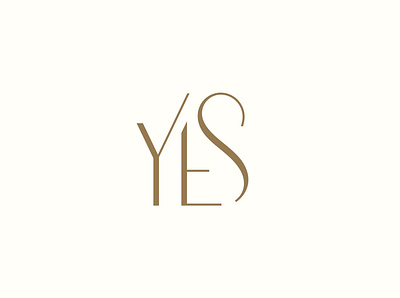 YES Logotype brand design brand identity branding calligraphy design identity design logo logotype