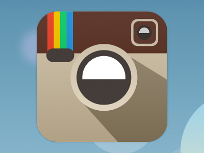 Quick illy for Instagram's iOS7 icon app design flat illustration instagram ios7