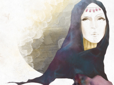 Moroccan Love fashion illustration middle east portrait