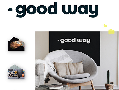 Goodway - furniture and home accessories home house interior logo logotype minimal vector