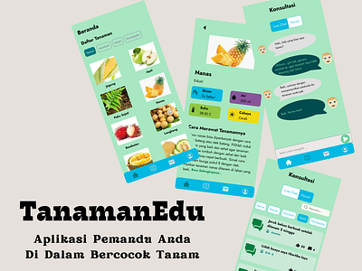 TanamanEdu App androidapp animation app branding design figma illustration indonesia ui ux whimsical