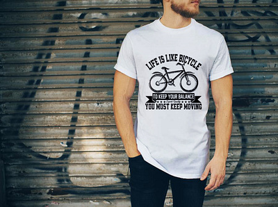 bicycle t-shirt design design logo t shirt design typography