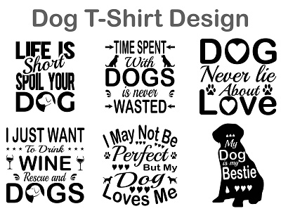 Dog T-shirt design design t shirt design typography