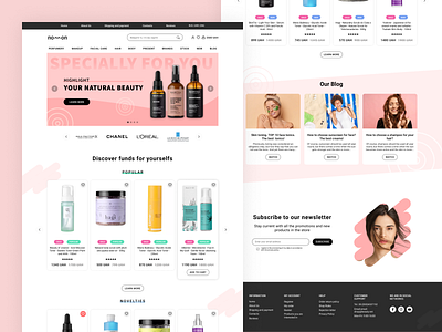 Cosmetic Store NOMON - Web Page Design