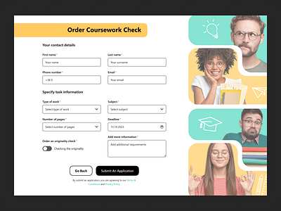 Order Form GramYou - Web Page Design