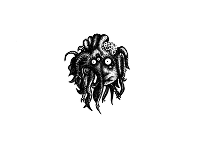 Cthulhu alien art creature cthulhu drawing freaky god graphics horror illustrations illustrator ivq ivqnko ivqnyshkq lovecraft monster nightmare octopus old god painting