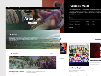 Diseño de plataforma cultural concept cultura design desktop ui ux