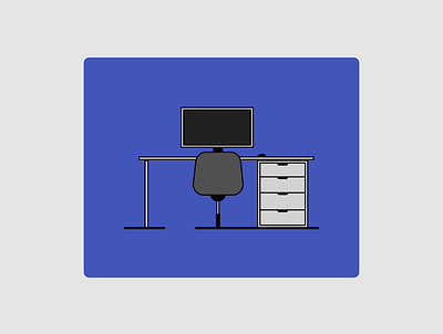 Computer Setup design illustration vector