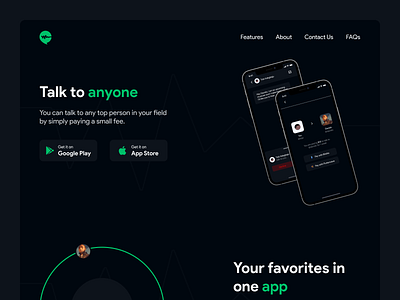 Ear1 Landing Page Concept