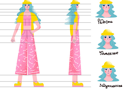 Girls character character flat illustration vector