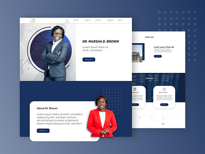 Lawyer website UI/UX design