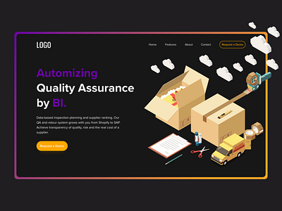 Parcel Delivery Landing Page