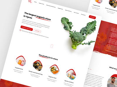 An organic store website design healthy store organic store ui ux ui design web design website design
