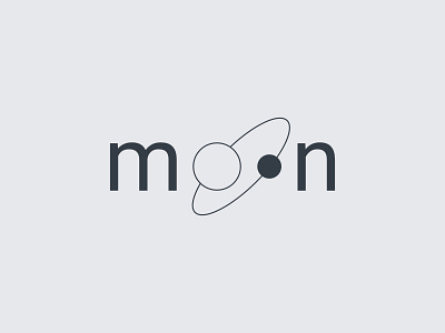 Moon Logo brand brand identity branding design logo logodesign logotype minimal minimalism minimalistic moon wordmark wordplay