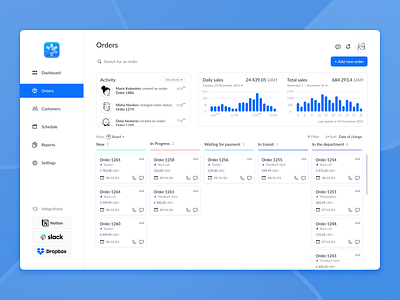 Customer Relationship Management Dashboard