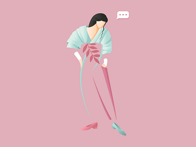 The Spring Girl 🌸 illustration vector
