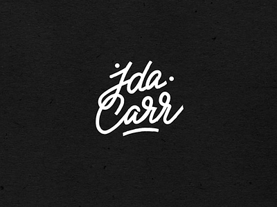 Ida Carr logotype branding lettering logo logotype typography