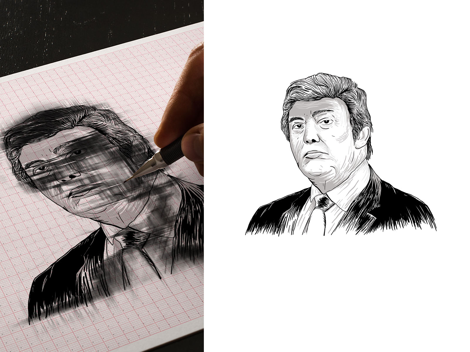 Trump Vector by archerwarrior on Dribbble