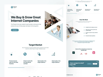 Landing: Pharon clean design landing design landing page typography ui ux web website