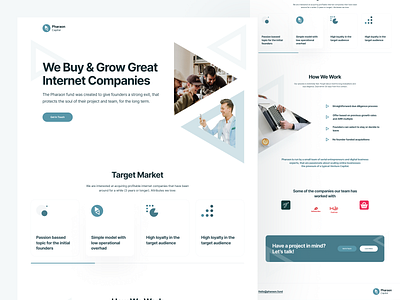 Landing: Pharon clean design landing design landing page typography ui ux web website