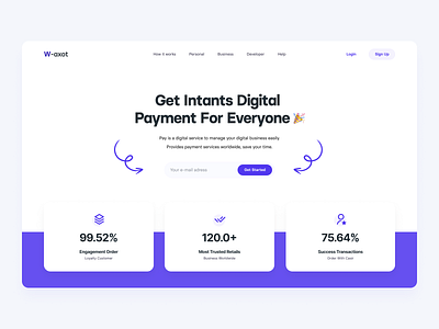 W-axot Landing Page