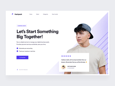 Landing Page: Hackpack