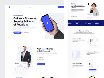 Landing Page: Cash busines hero business business landing page design graphic design hero illustration landing landing page typography ui ux uı design web website