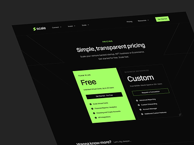 Scale: Pricing Page