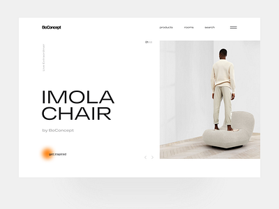 Design Furniture - BoConcept fasion furniture store online shop online store tipography ui ux webdesign