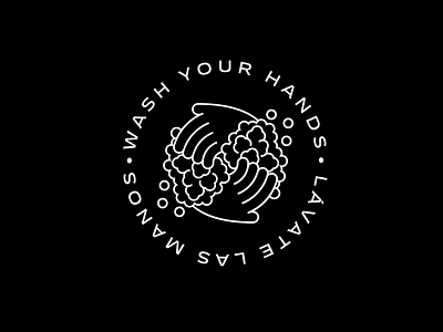 Wash Your Hands coronavirus design flat hands icon illustration illustrator logo minimal type vector