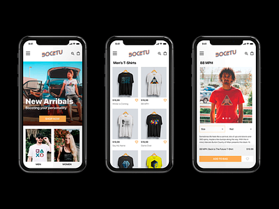 Bocetu's webpage for mobile branding color design graphicdesign identity identity branding ui webdesign