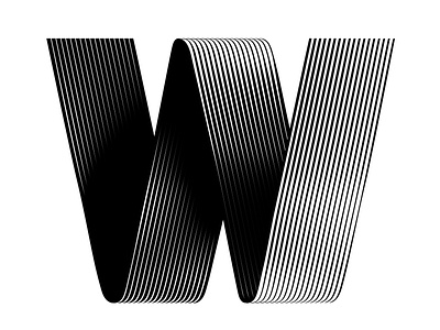 W graphicdesign icon lines logo logotype type typedesign typeface typography