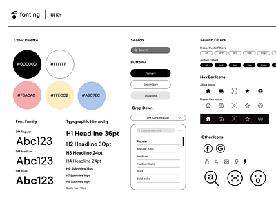 UI Kit for upcoming project.