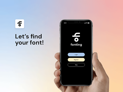 Fonting. Concept App. color design graphicdesign icon interaction design typography uidesign