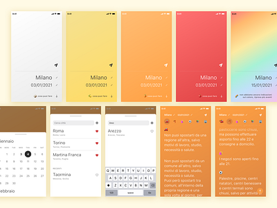 Covid Areas Classification - Mobile app colors mobile app ui