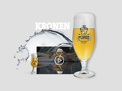 Detail landing page - cheers! beer character commercial landing video web