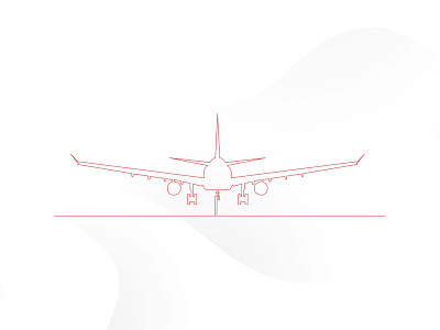 One Line Drawing Airplane airplane drawing line one