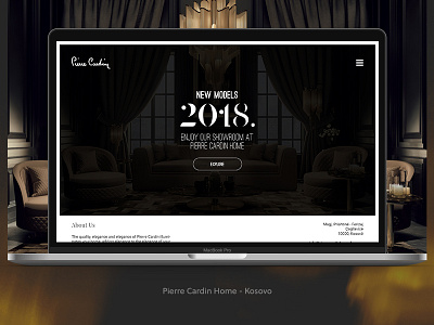 Pierre Cardin Home Kosovo - Website