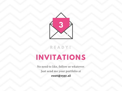 3 Dribbble Invites