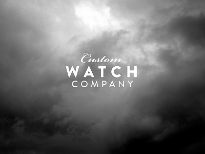 Custom Watch Company debut logo thanks website