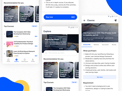 Online Course Platform course mobile mobile app design online course ui mobile